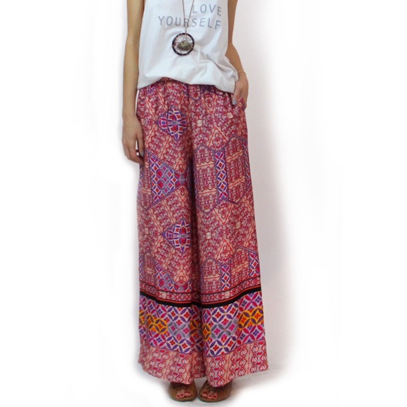 NWT MinkPink Palazzo Tile Pants - Picture 4 of 4